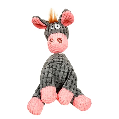 ChAusa Hundespielzeug Quietschend Plüsch, Kuscheltier Interaktiv, Welpenspielzeug, Plüsch Spielzeug Weich Dogtoy für Kleine Große Hunde, B von ChAusa