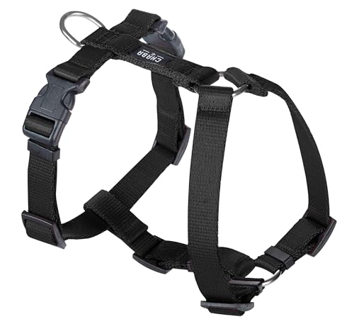 Chaba Guard Hundegeschirr Grosse Groß Hunde Anti Zug & Würgen Geschirr Hund mit Kontrolle Classic Step in Verstellbar Hundegeschirre Bequem Leicht Brustgeschirr Dog Harness Laufgeschirr XL SCHWARZ von Chaba