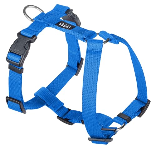 Chaba Guard Hundegeschirr Kleine Hunde Anti Zug & Würgen Geschirr Hund Klein mit Kontrolle Classic Step in Einstellbar Hundegeschirre Bequem Leicht Brustgeschirr Dog Harness Laufgeschirr S BLAU von Chaba