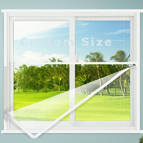 Chaexii Katzensicherheitsnetz in benutzerdefinierter Größe, selbstklebend, Anti-Moskito-Insektenfenster, kratzfeste Fensternetze mit Reißverschluss, für Balkon, Wohnzimmer, Küche (Position 3,70 x 100 von Chaexii