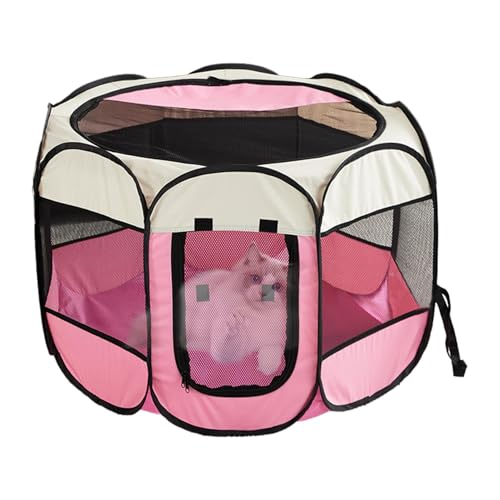 Chaies Achteckige Hundebox - Abnehmbare, Faltbare Hundebox mit Reißverschluss aus Oxford-Stoff | Atmungsaktiver Käfig für den Innenbereich, wasserdichter achteckiger Käfig mit Boden für Reisen Chaies Achteckige Hundebox - Abnehmbare, Faltbare Hundebox mit Reißverschluss aus Oxford-Stoff | Atmungsaktiver Käfig für den Innenbereich, wasserdichter achteckiger Käfig mit Boden für Reisen von Chaies