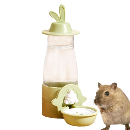 Chaies Hasen-Wasserspender, Frettchen-Wasserspender,Hängender Kleintiertränke - 600 ml Wasserspender Schwerkraft automatisch, Käfigflasche ohne Tropfen für Schwein, Igel, Frettchen von Chaies