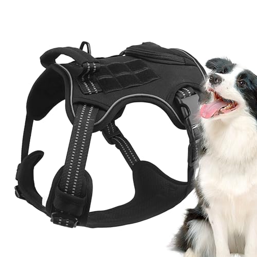 Chaies Haustierweste - Hundeweste mit Brust-Rückenclips,Verstellbares Hundegeschirr mit Zwei Leinen, Haustier-Brustgurt für Welpen, Hunde und Haustiere von Chaies