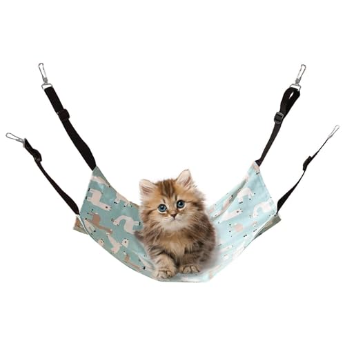 Chaies Katzen-Hängemattenbett, süße Katzenbetten - Cartoon-Haustierbett zum Aufhängen,Weiche Katzenbetten mit Metallhaken, niedliche Schlafbetten für Zuhause, Käfige, Zwinger Chaies Katzen-Hängemattenbett, süße Katzenbetten - Cartoon-Haustierbett zum Aufhängen,Weiche Katzenbetten mit Metallhaken, niedliche Schlafbetten für Zuhause, Käfige, Zwinger von Chaies