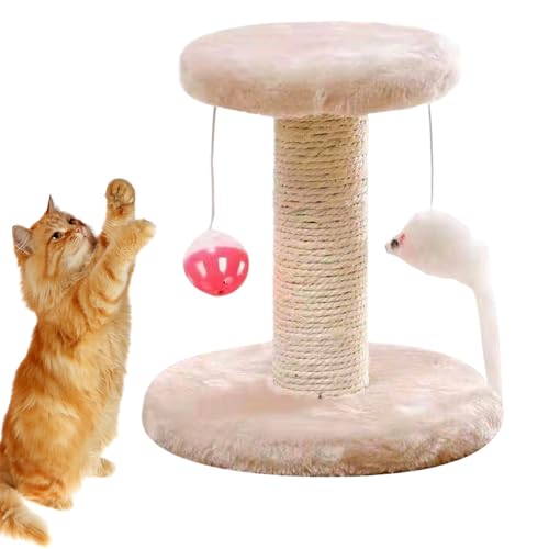 Chaies Kratzpfosten für Katzen - Turm für Innenbereich - Krallenschoner für Kitten mit interaktivem Spielzeug und Möbelschutz für bereicherndes Spielen in Haushalt und Wohnung Chaies Kratzpfosten für Katzen - Turm für Innenbereich - Krallenschoner für Kitten mit interaktivem Spielzeug und Möbelschutz für bereicherndes Spielen in Haushalt und Wohnung von Chaies