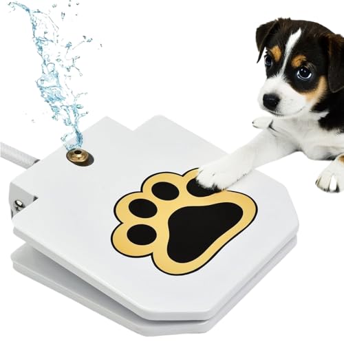 Chaies Outdoor Hundewasserspender - Tritt-aktivierter Trinkautomat für Haustiere als Brunnenspielzeug - Einstellbarer Druck Haustiertränke für Rasen Garten Hinterhof und Terrasse Chaies Outdoor Hundewasserspender - Tritt-aktivierter Trinkautomat für Haustiere als Brunnenspielzeug - Einstellbarer Druck Haustiertränke für Rasen Garten Hinterhof und Terrasse von Chaies