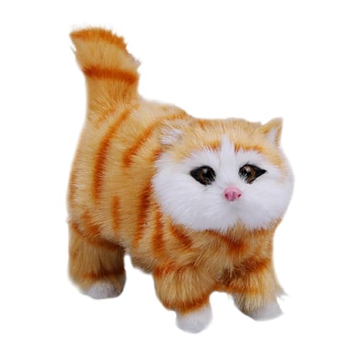 Chaies Plüsch-Katze, Kätzchen-Plüschtier – Ornament gefüllt mit Miniatur-Katzen | Plüschkatze, realistisches Spielzeug, weiches Kätzchen, beruhigendes Haustier, Spielzeug von Chaies