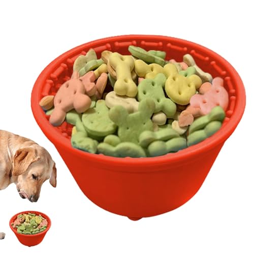Chaies Slow-Food-Napf für kleine Hunde, Slow-Feeder-Eimer - Slow-Food-Eimer für Haustiere | Anti-Erstickungs-Hundenapf, Haustier-Slow-Food-Eimer, Hundeanreicherungsspielzeug für Hunde, tragbar für von Chaies