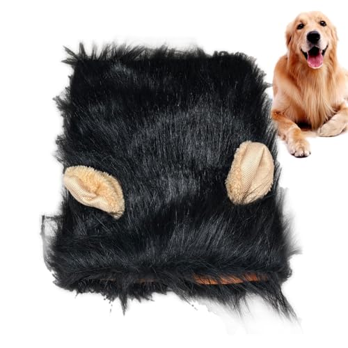 Chaies Tiermähnenperücke für Hund, Hundekostüm - Pet Fancy Dress Up Hundeperücke | Bequeme Air-Hundekopfbedeckung, realistisches Hundemähne-Kopfbedeckungskostüm für Halloween, Weihnachten, von Chaies