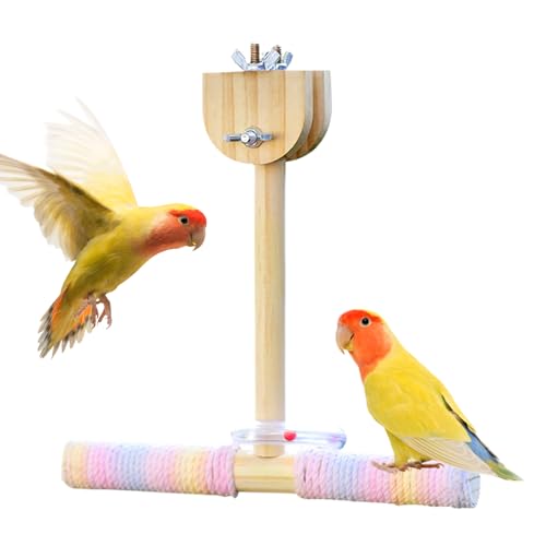 Chaies Vogel Sitzstangen Für Käfig | Vogel Baumwollseil Sitzstangen Schaukel Spielzeug | Käfig Kletterzubehör Für Wellensittiche Nymphensittiche Unzertrennliche Finken Conures von Chaies