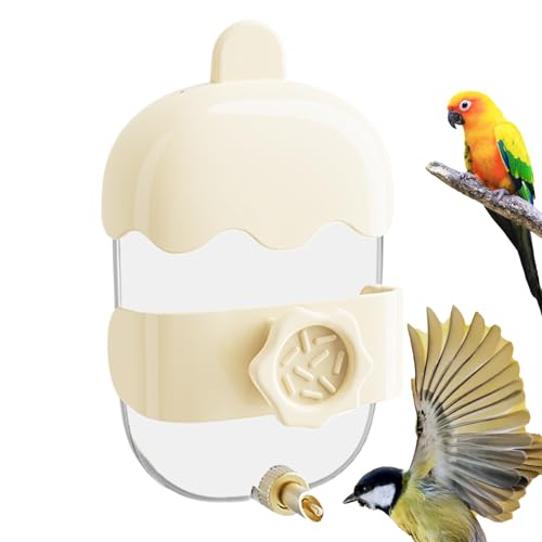 Chaies Vogel Wasserspender Für Käfig,Automatische Vogel Tränke | rutschfeste Trinkflasche Für Wellensittiche Nymphensittiche Kanarienvögel Und Finken von Chaies