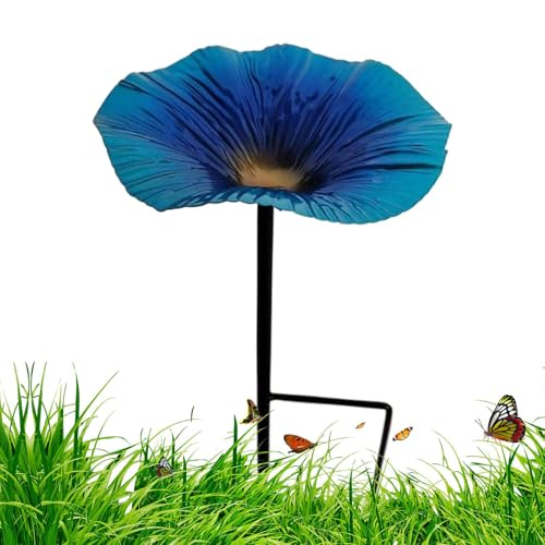 Chaies Vogeltränke für den Außenbereich, Wasserspender für den Außenbereich, auf Säule, dekorativ, in Blumenform, wasserdicht, für Terrasse, Garten, Außenbereich Chaies Vogeltränke für den Außenbereich, Wasserspender für den Außenbereich, auf Säule, dekorativ, in Blumenform, wasserdicht, für Terrasse, Garten, Außenbereich von Chaies
