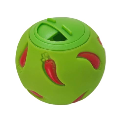 Langsamer Leckerliball für Kleintiere – Futterspender, strapazierfähig, PVC, 7,5 x 7,5 cm – interaktives Design, geringes Gewicht 51 g – ideal für Kaninchen, Meerschweinchen, Haus, Garten von Chaies