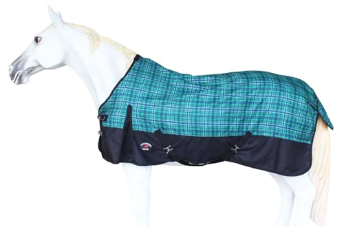 CHALLENGER Pferdedecke, 152,4 cm, 1200D, wasserdicht, Regen, leicht, kariert, Pferdedecke, 3EE09G von Challenger