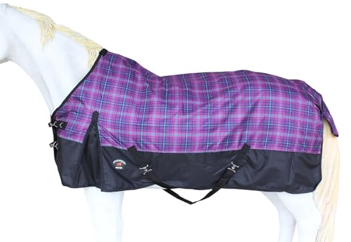 CHALLENGER Pferdedecke, 203,2 cm, 1200D, wasserdicht, Regen, leicht, kariert, 3EE08G CHALLENGER Pferdedecke, 203,2 cm, 1200D, wasserdicht, Regen, leicht, kariert, 3EE08G von Challenger
