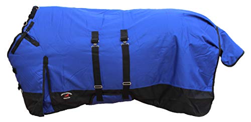 CHALLENGER Winterdecke für Pferde, wasserdicht, 208,3 cm, 1200D, Bauchband 538B von Challenger