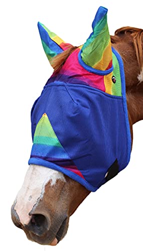 Equine Horse Flymask Summer Spring Airflow Mesh 732123C von Challenger