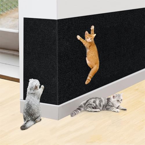 Katzen Kratzmatte, Anti-Kratz-Möbelschutz, Selbstklebend Kratzmatte Katze, Kratzfestes Sofa kratzmatte Katze, Wiederverwendbar kratzteppich Katze für Möbel Couch Wand Tür Schutz (Schwarz,40 * 300 cm) Katzen Kratzmatte, Anti-Kratz-Möbelschutz, Selbstklebend Kratzmatte Katze, Kratzfestes Sofa kratzmatte Katze, Wiederverwendbar kratzteppich Katze für Möbel Couch Wand Tür Schutz (Schwarz,40 * 300 cm) von Champracer