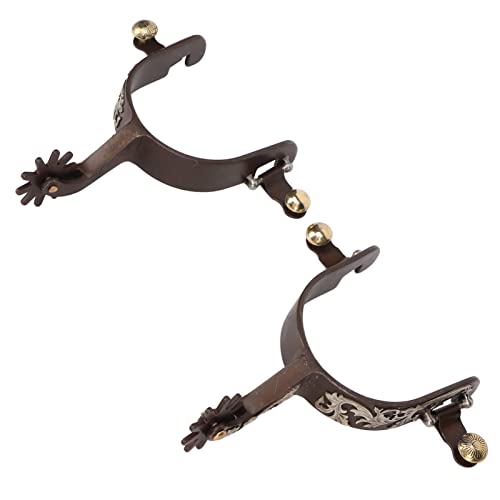 Changor Cowboy-Sporen, Sporen aus Exquisitem Kohlenstoffarmen Stahl, Tragbar, Bronzefarben, Multifunktional, Vintage, für Changor Cowboy-Sporen, Sporen aus Exquisitem Kohlenstoffarmen Stahl, Tragbar, Bronzefarben, Multifunktional, Vintage, für von Changor