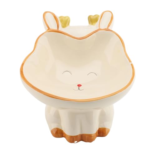 Changor Nette Cartoon Animal Snack Bowl, Katzenschalen, Erhöhte Katzenschale, Erhöhtes Keramikschale, Geeignet für Snacks und Haustierfüttern, Exquisite Verarbeitung Changor Nette Cartoon Animal Snack Bowl, Katzenschalen, Erhöhte Katzenschale, Erhöhtes Keramikschale, Geeignet für Snacks und Haustierfüttern, Exquisite Verarbeitung von Changor