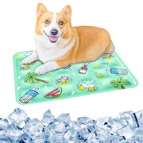 Changtai Kühlmatte für Hunde und Katzen, wasserdichte Haustiermatte 50x40 cm, Selbst Kühlende Matte Hunde, Große Reisedecke Haustier für Camping Unterweg Changtai Kühlmatte für Hunde und Katzen, wasserdichte Haustiermatte 50x40 cm, Selbst Kühlende Matte Hunde, Große Reisedecke Haustier für Camping Unterweg von Changtai