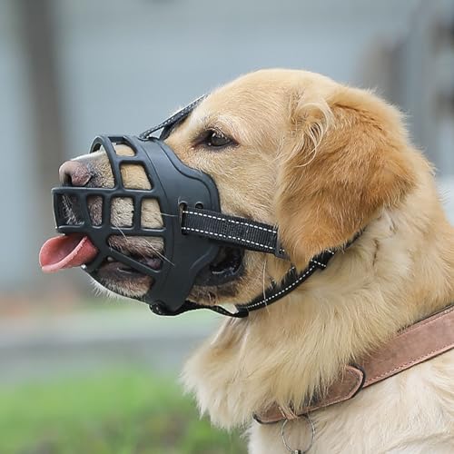 Maulkorb Für Hunde,Mittelgroße Hunde Maulkorb,Verstellbarer Maulkorb für Hunde,Verstellbare Welpenmaulkörbe,Hunde können hecheln,fressen und Trinken,für Training und Tierarztbesuche Maulkorb Für Hunde,Mittelgroße Hunde Maulkorb,Verstellbarer Maulkorb für Hunde,Verstellbare Welpenmaulkörbe,Hunde können hecheln,fressen und Trinken,für Training und Tierarztbesuche von Chaoyilian