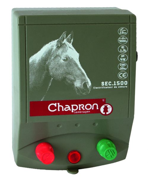 Chapron Weidezaungerät SEC 1500 E, 230 Volt Netzgerät für Pferdewie... von Chapron