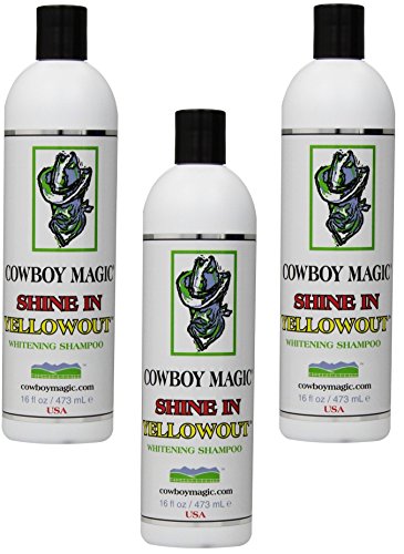 Cowboy Magic Shine In Yellow Out Whitening Shampoo 16-Ounce For Horses - 3 Pack von COWBOY MAGIC