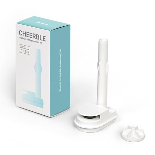 Cheerble Ersatzteil-Set für E1+/E1 Pumpless Katzenbrunnen – MagDrive™-Technologie mit Wasserleitung & Rotor, Reinigungsleicht & Stromsicherheit von Cheerble