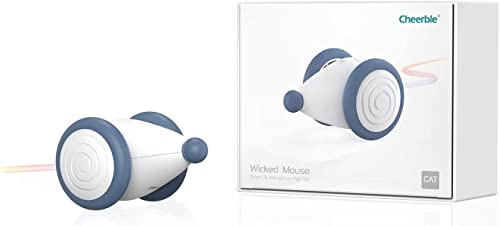 Cheerble Interaktives Katzenspielzeug Wicked Mouse UP (Blau-N) von Cheerble