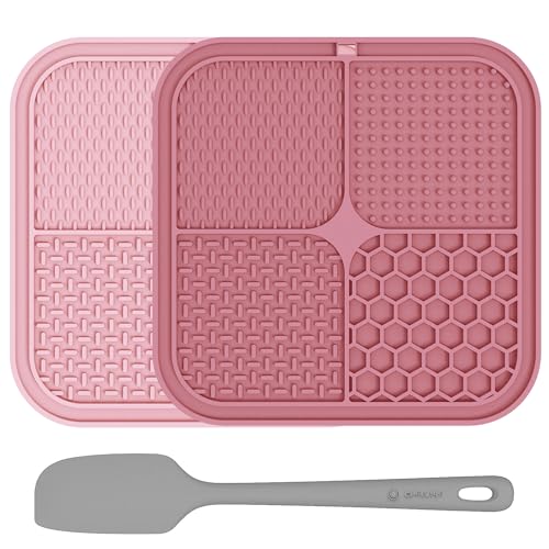 ChefAide Leckmatte für Hunde, verbesserte Leckmatte für Hunde, 21,6 x 21,6 cm, mit Saugnäpfen, Leckkissen für langsame Fütterung, zur Linderung von Angstzuständen und Langeweile, geeignet für ChefAide Leckmatte für Hunde, verbesserte Leckmatte für Hunde, 21,6 x 21,6 cm, mit Saugnäpfen, Leckkissen für langsame Fütterung, zur Linderung von Angstzuständen und Langeweile, geeignet für von ChefAide