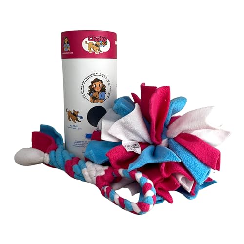 Chelsy's Toys 3-in-1-Anreicherungsrohr für Hunde - Zerrspielzeug, Leckerli-Spender & Schnüffelball | Langlebiges Seil-Hundespielzeug für aggressive Kauer | Interaktives Hundeleckerli-Puzzle für große Chelsy's Toys 3-in-1-Anreicherungsrohr für Hunde - Zerrspielzeug, Leckerli-Spender & Schnüffelball | Langlebiges Seil-Hundespielzeug für aggressive Kauer | Interaktives Hundeleckerli-Puzzle für große von Chelsy's Toys