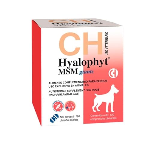 CHEMICAL IBERICA Hyalophyt MSM Giants Condroprotector für große Hunde von Riesenrassen und Gelenk-, Hüft- und Knorpelschutz, 120 CP von Chemical Iberica