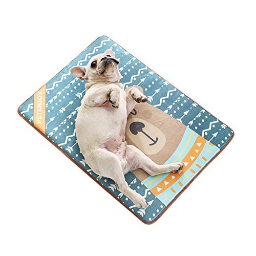ChenYuNiu Haustierkühlmatte für Hunde und Katzen Hundezubehör, um Ihrem Haustier in diesem Sommer cool zu bleiben - Überhitzung vermeiden, ideal für Zuhause und Reisen (Farbe: A, Größe: L) von ChenYuNiu