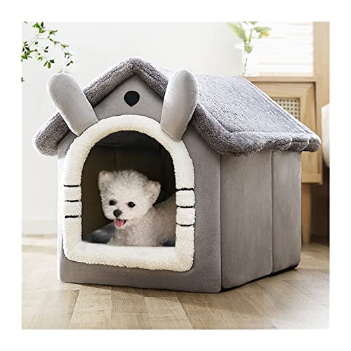 Katzenbett Katzenzelt Schlafhöhlenbett selbstgewärmtes Kissen 2 in 1 Faltbarer Nest für Innenkatzen Kätzchen Welpenhundbett (a, m für 8 kg) von ChenYuNiu