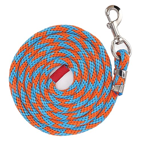 2,0 m Pferdeleine, Nylon-Pferd-Seil für Tiertraining (Blau-Orange) von Chencunquangod