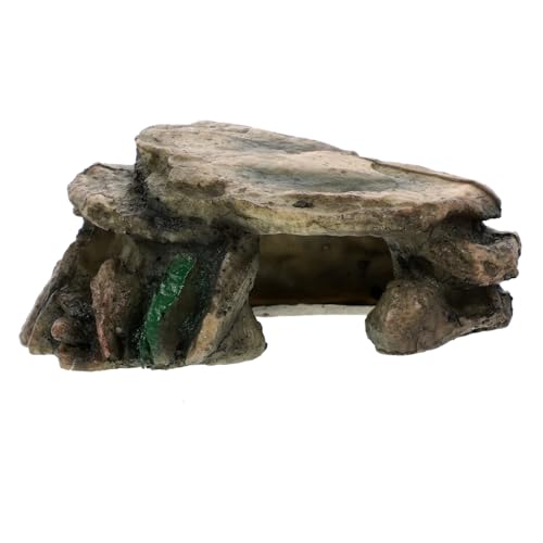 Bartdrachen Versteckhöhle Harz Simulation Felsen Dekor Versteck Reptilien Lebensraum Shelter für Schlangen Eidechsen Frösche von Chencunquangod