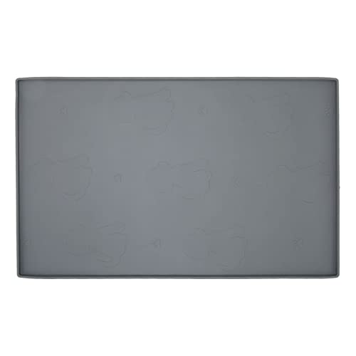 Silikon-Futtermatte, rutschfeste Futtermatte für Hunde und Katzen, 48 x 30 cm, Grau von Chencunquangod