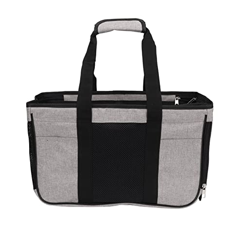 Tragetasche für Katzen, weiche Seiten, Reisetasche, 46 x 21,1 x 27,9 cm, Grau von Chencunquangod