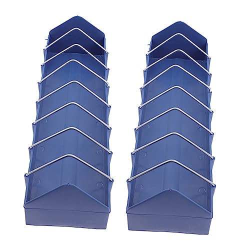 2 x Tauben-Futtertröge, Anti-Tropf-Futternäpfe, Vogelfutterspender, langer Trog, Blau 2 x Tauben-Futtertröge, Anti-Tropf-Futternäpfe, Vogelfutterspender, langer Trog, Blau von ChengChengJin