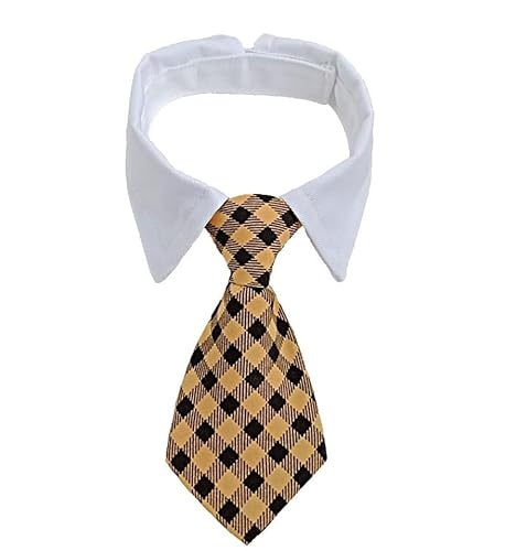 Verstellbare Hunde-Krawatte, Haustier-Krawatte, Party-Kostüm, Zubehör für Hochzeit, Geburtstag, Jahrestag, Ostern, Cosplay (01, S) von ChengChengJin