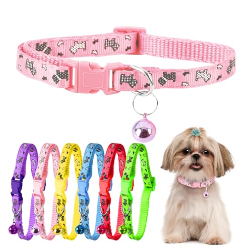 XXS Hundehalsband, Teetasse, bedrucktes Hundehalsband, Mini-bedrucktes Hundehalsband, Teetassen-Hundehalsband für kleine Hunde und Katzen, Rosa, 1,9 cm Breite XXS Hundehalsband, Teetasse, bedrucktes Hundehalsband, Mini-bedrucktes Hundehalsband, Teetassen-Hundehalsband für kleine Hunde und Katzen, Rosa, 1,9 cm Breite von ChengFu