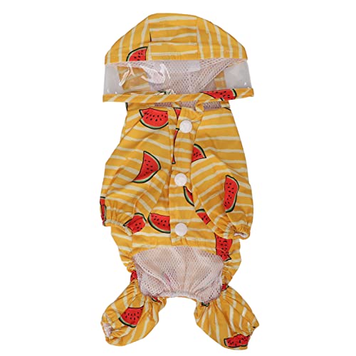 ChengyuWei Reflektierender Welpen-Regenmantel, wasserdichte, verstellbare Haustier-Kapuzen-Poncho-Regenjacke, Leichter Hunde-Regenmantel, Welpen-Regenmantel-Jacke, für kleine Haustiere (XL) von ChengyuWei