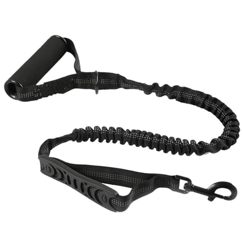 Haustier-Zugseil Explosionsgeschützte Impuls-Elastische Haustier-Leine Hundespaziergang Reflektierende Leine Haustierbedarf Hundeleine(Black) von Chenhj