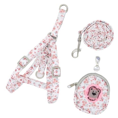 Haustierprodukte Hundehalsband Hundezubehör Spaziergang Mit Der Hundeleine 1,2 Meter Zugseillänge Verstellbares Anti-Free-Katzenhalsband(Green,1KG-3.5KG) von Chenhj