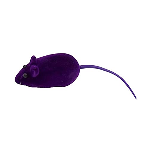 1 Pc Interactive Plüsch Gummi Vinyl-Maus Haustier-Katze-Spielzeug Beflockung Maus Lustige Katzenspielzeug zufällige Farben Haustier-Werkzeug Jumping (Color : Random Color, Size : 13 x 6 x 3 cm) von Chenran