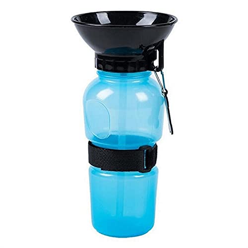 Extrusion Kleiner Hund Reise Wasserflasche Tragbare Ourdedoor-Trinkschüssel für Katzenhund Wassereinzug (Color : Blue) von Chenran