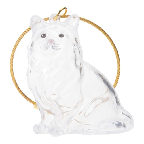 Chenxi Studio Memorial Tierhaarsammler Hängender Anhänger für Handtasche zum Mitnehmen von Katzenhaaren, Aufbewahrungsbehälter, dekorative Haustier-Acryl-Box von Chenxi Studio