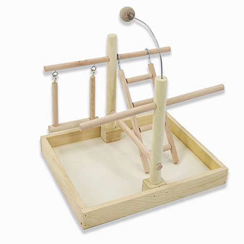 Chenxi Studio Vogelschaukel Papageien Käfig Spielzeug Schaukel Funfair Holzleiter Training für kleine Vögel Papageien Spielständer Chenxi Studio Vogelschaukel Papageien Käfig Spielzeug Schaukel Funfair Holzleiter Training für kleine Vögel Papageien Spielständer von Chenxi Studio