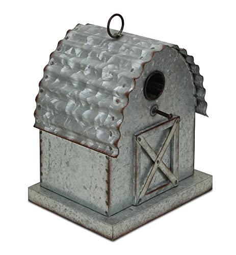 Cheung's Vogelhaus zum Aufhängen, Metall, Grau von Cheung's